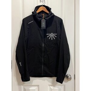 NWT ROARK Secondwind 2.0 RJ259 Black Lightweight Hooded Jacket Men's Size S